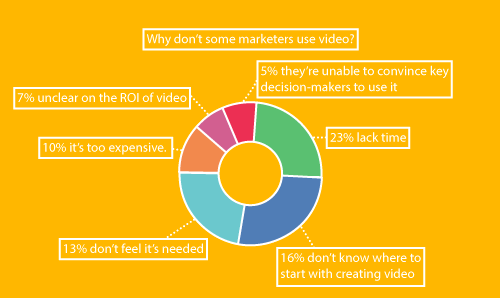 chart of why marketers did not use video in 2021