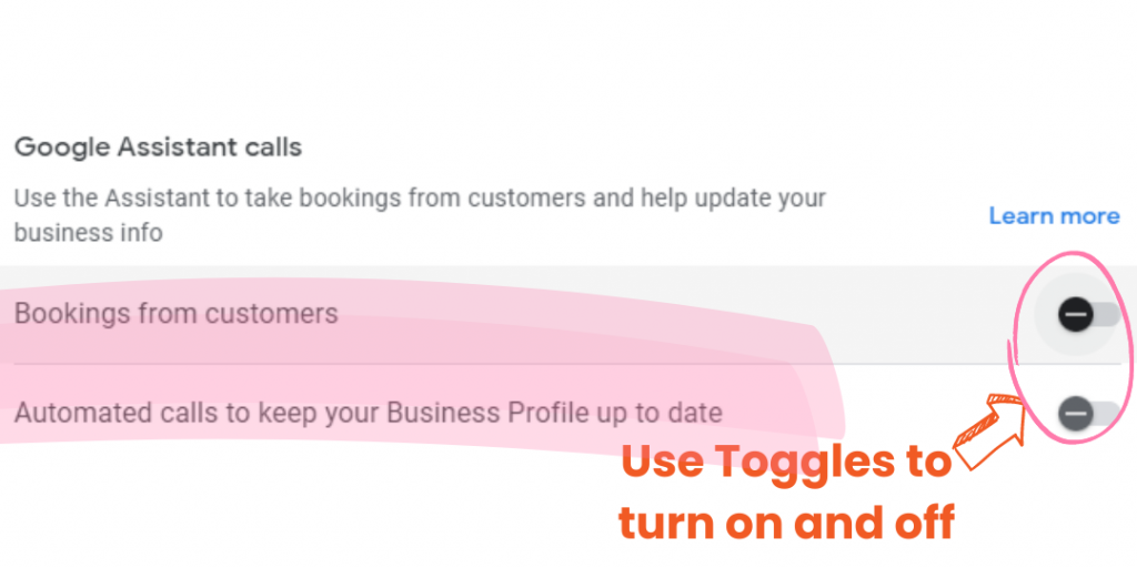 Business Profile Google Assistant