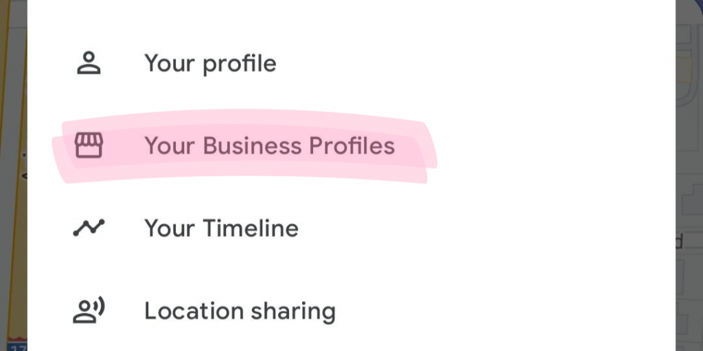 Accessing Business Profile Through Google Maps