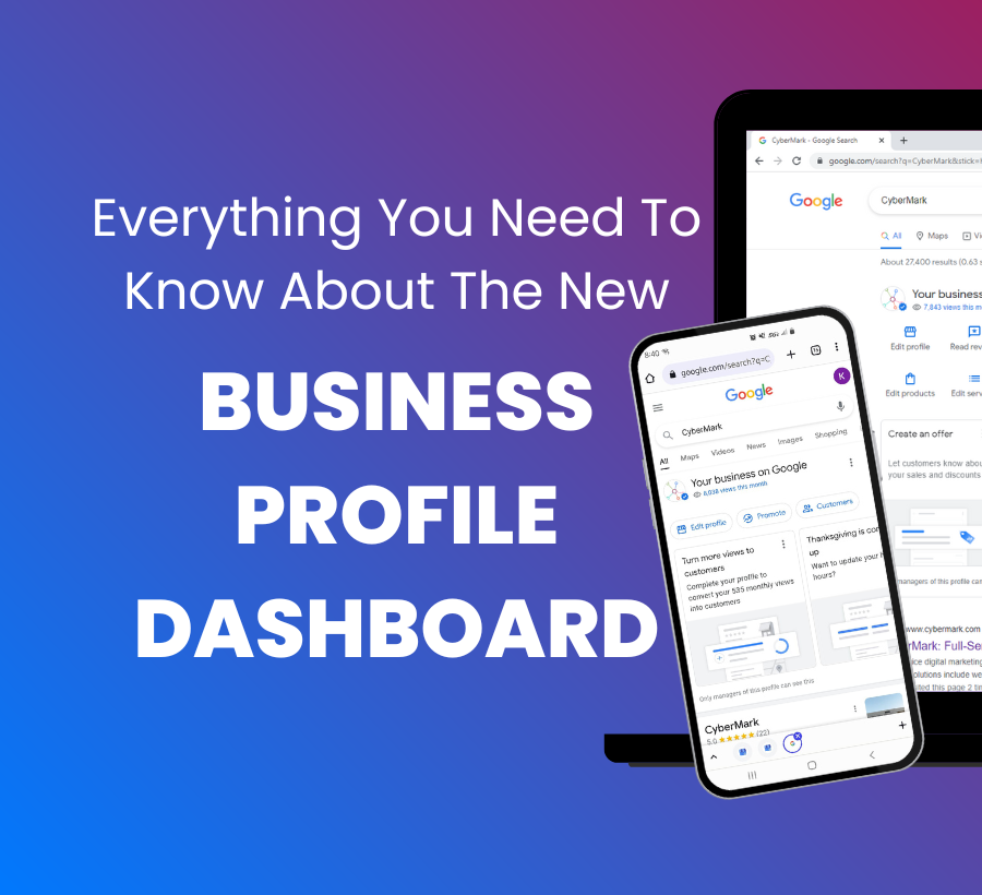 New Google Business Profile Dashboard