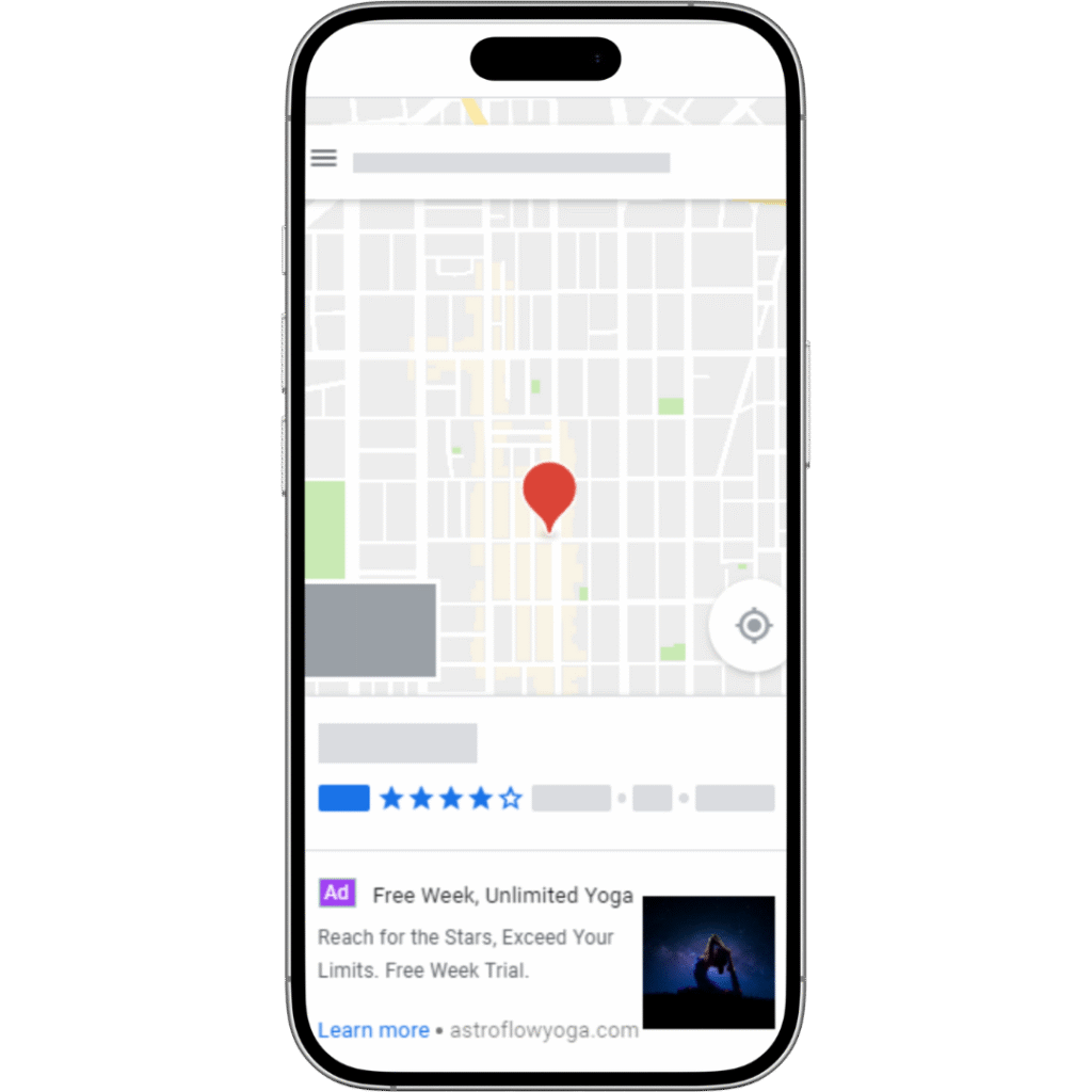 search map ad yoga