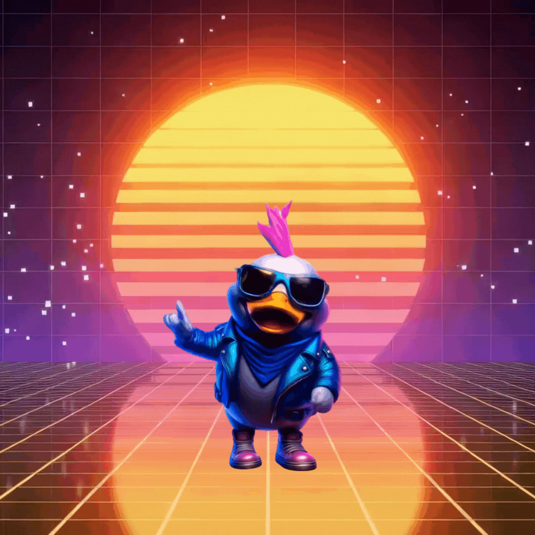what the duck? A gif of a dancing cyberduck