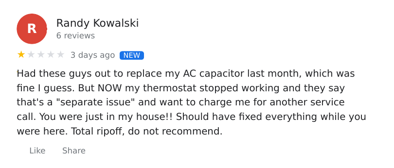 The Home Service Guide to Google Review Responses (Templates Included) 6 review unfair not your fault